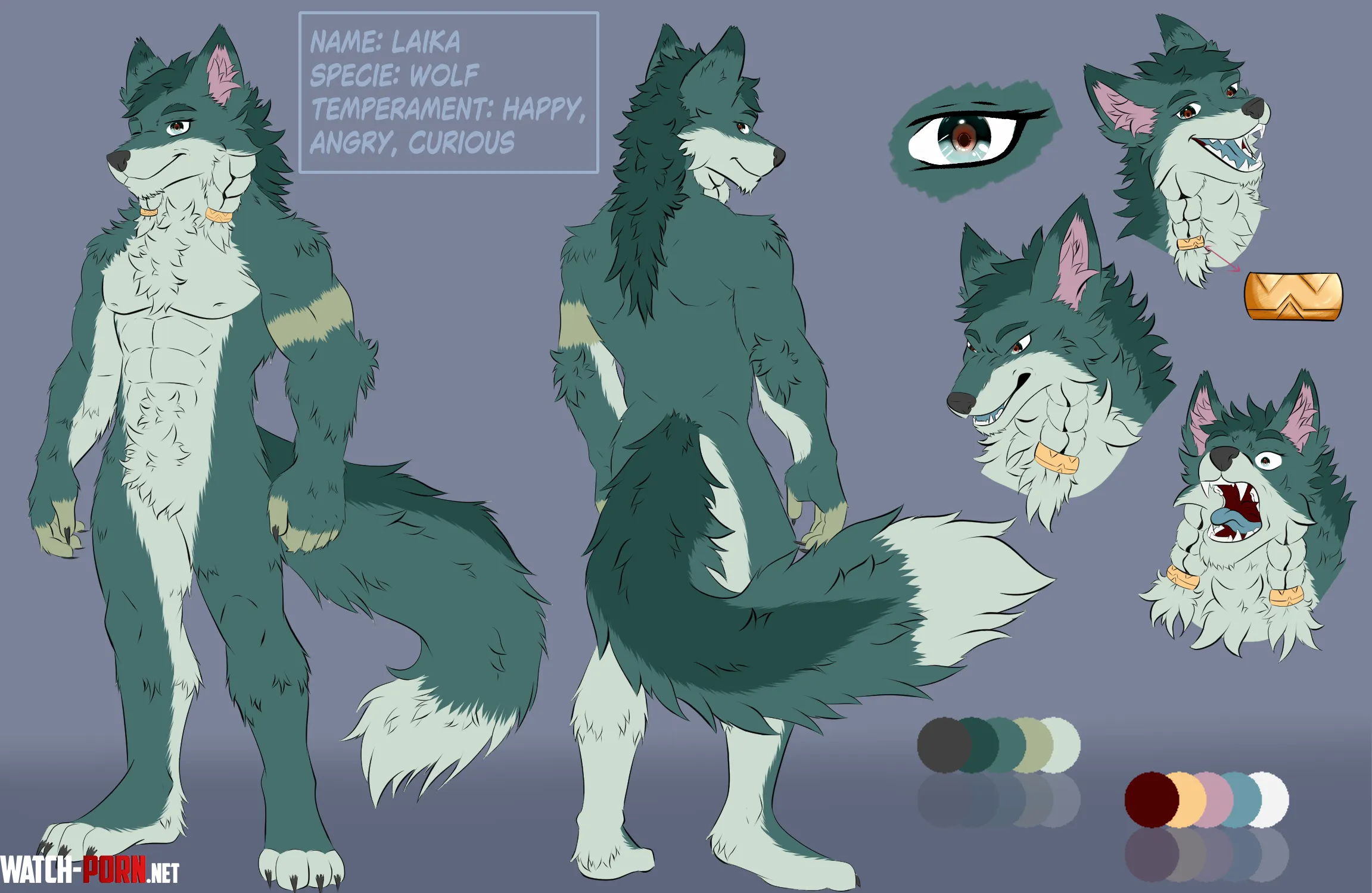 Hi friends reference sheet for 90 I have other examples I do any breed or species  DM me if youre interested 3 by VallesGames