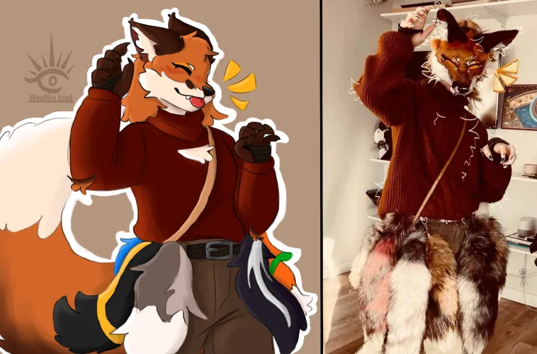 Thumbnail Furry Art: Left Art by walthyT & Mystery Right | Author: walthyT