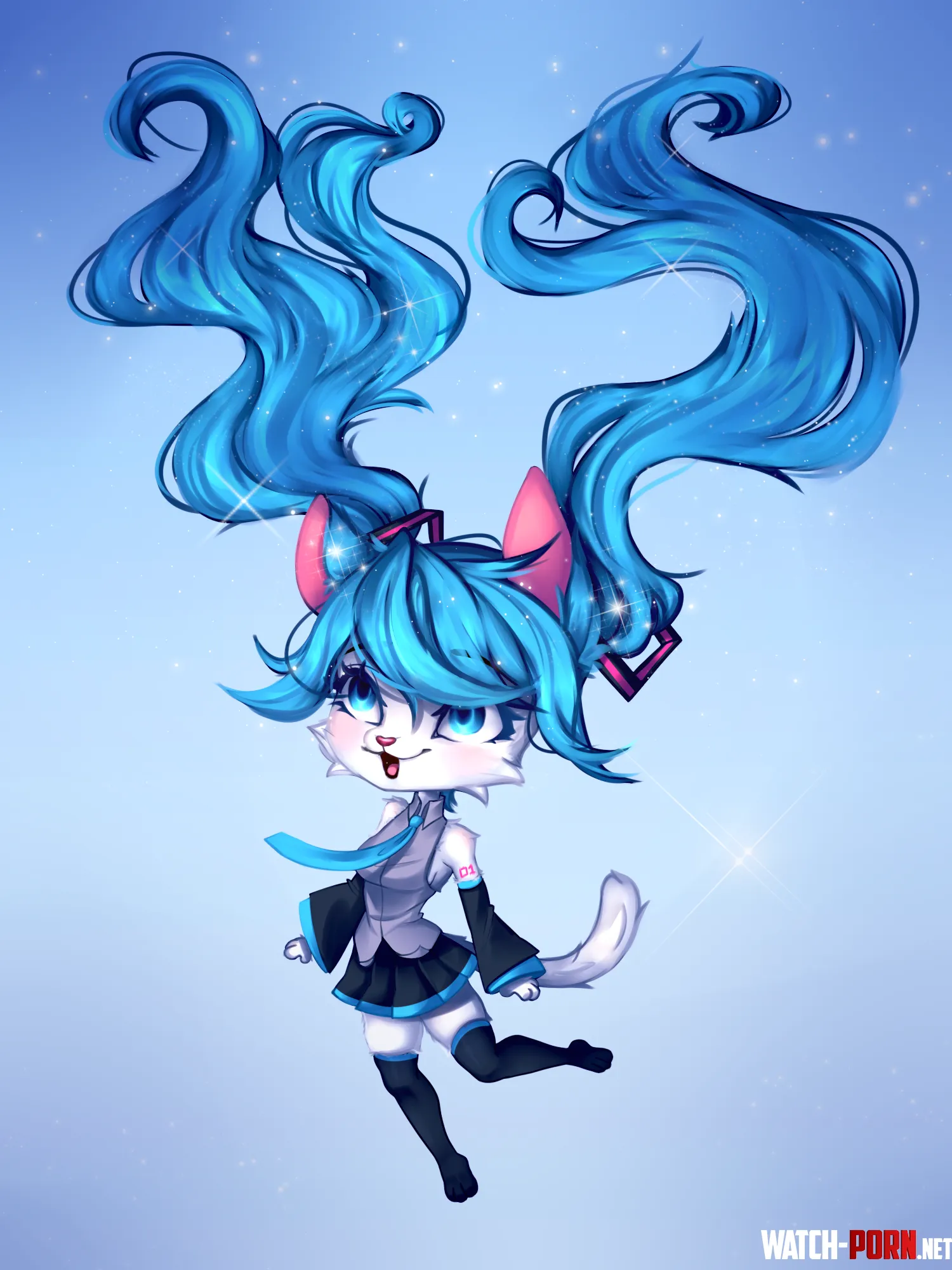 Furry Miku  art by me by Melon__Senpai