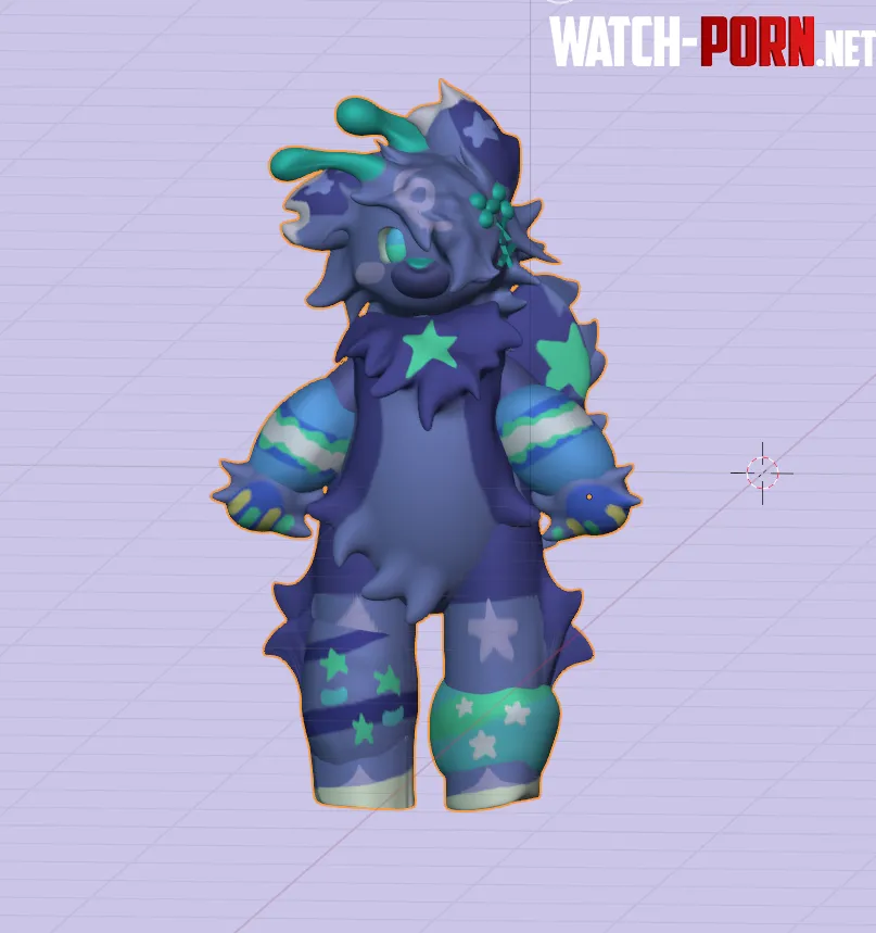 Wanting to practise 3d modelling more anyone want me to sculpt their fursona For free of course  creds for fursona design that i sculpted below goes to Kiwushii will provide a link in comments to the art that i referenced  by Poisonberryz