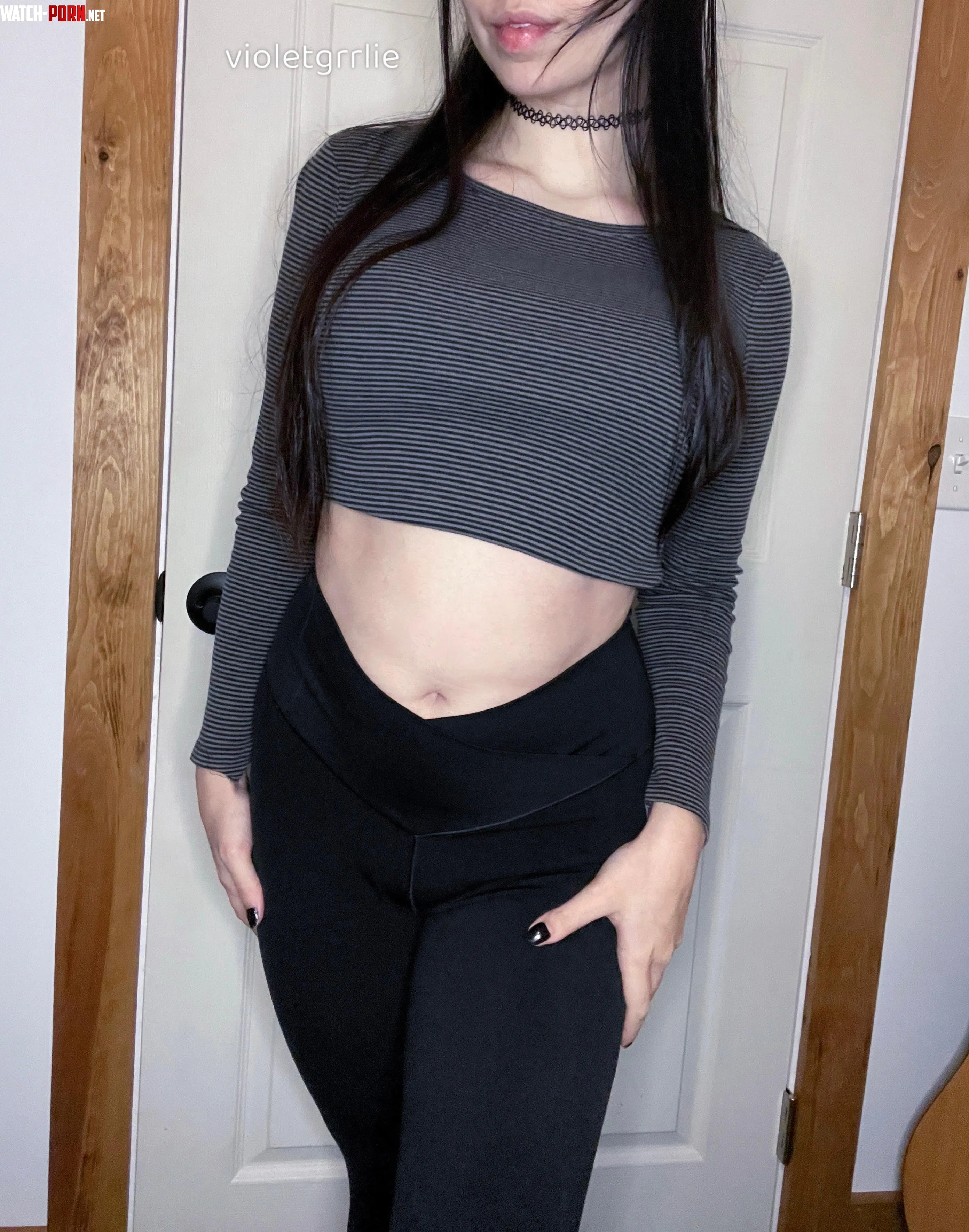 I love how my tummy looks lately by violetgrrlie