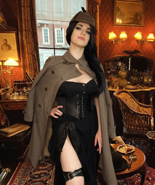 Thumbnail Female Sherlock Holmes Cosplay by SaintwickSxS - A Stunning Transformation