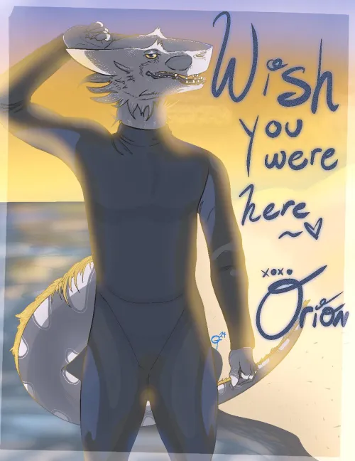 Thumbnail Sergal Postcard at the Beach: Traditional-Neat-134's Furry Tale