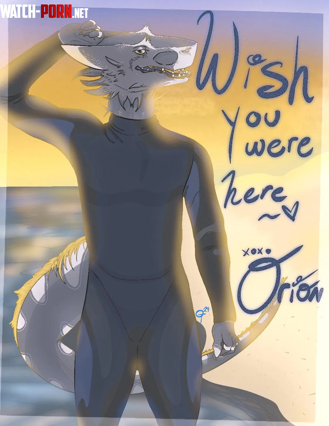 Beach Sergal Postcard by Traditional-Neat-134