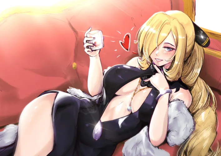 Thumbnail Cynthia Waiting in VialNite Pokemon - A Rule34 Fascination by just_these_images