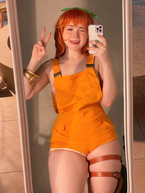 Thumbnail Nami Cosplay by Neyrodesu - Stunning Cosplay Lewd Look