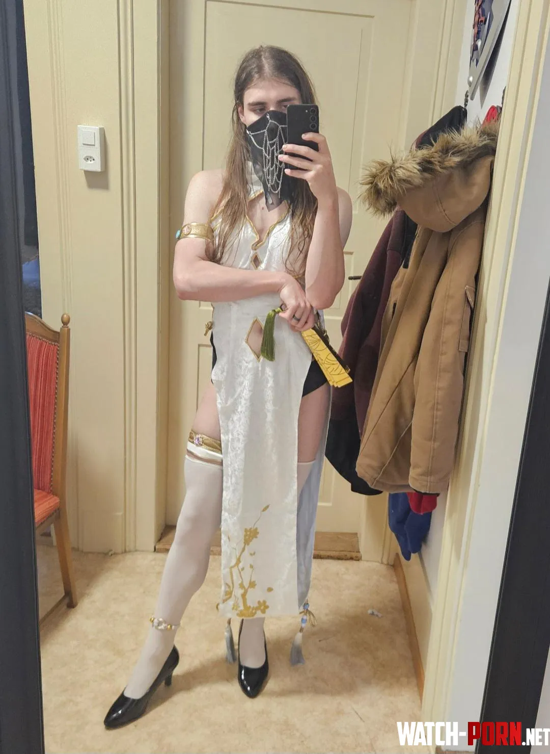 Long white dress  by LunarTear_cos