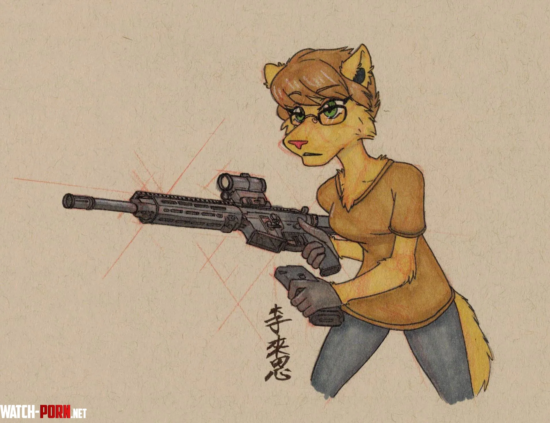 Gun Day Sunday 217 Art By Me by Pyre_Vulpine