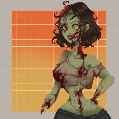 Thumbnail Zombie Girl TwtAGCBurn: A MonsterGirl Adventure by a_burne