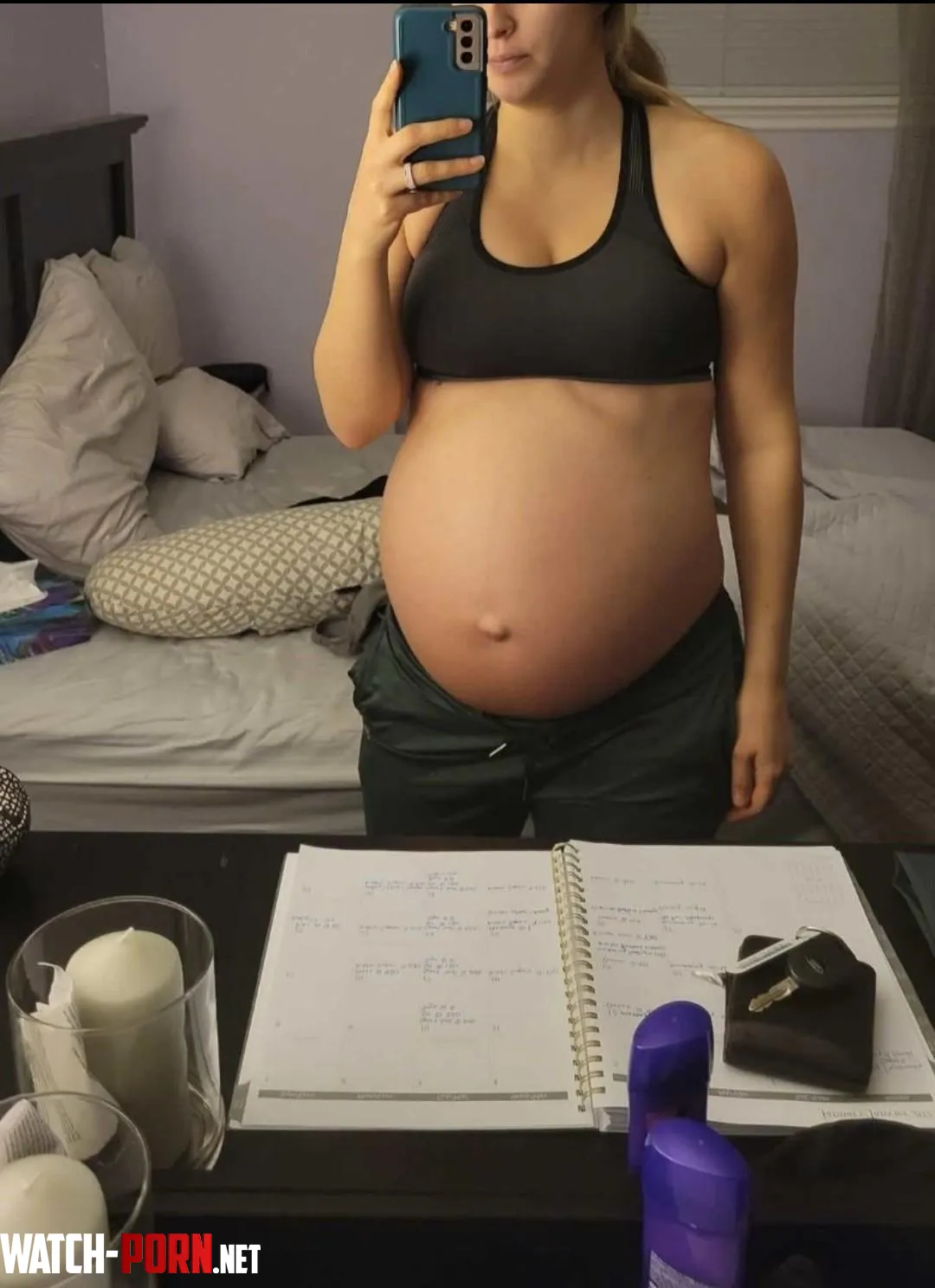 Pregnant belly is bumping by Mrandmrssmith24