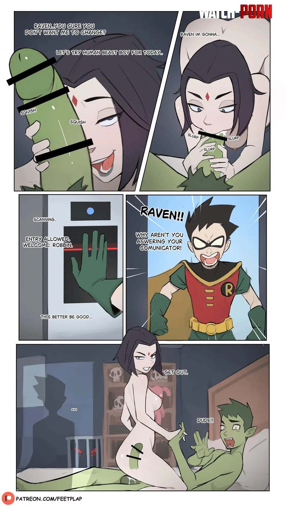 Ravens room Feetplap Teentitans by Littolsped