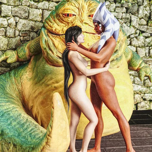 Thumbnail sidhanach Explores Jabba Leia and Ahsoka on starwarsnsfw