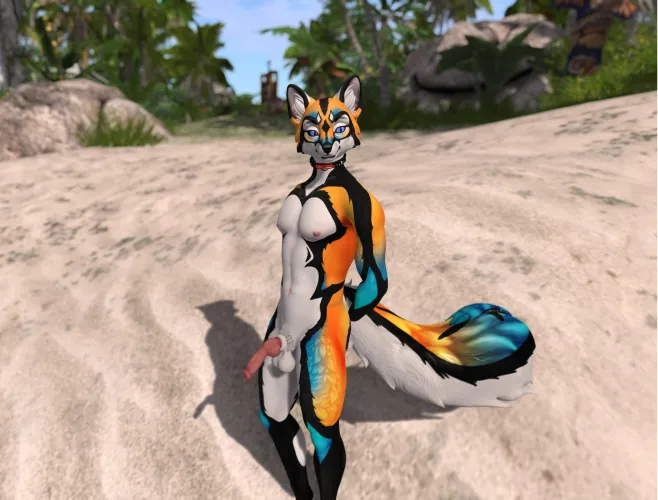 Thumbnail Unveiling Foxy Boy's Beach Day: FlippantFlopper's yiff Experience