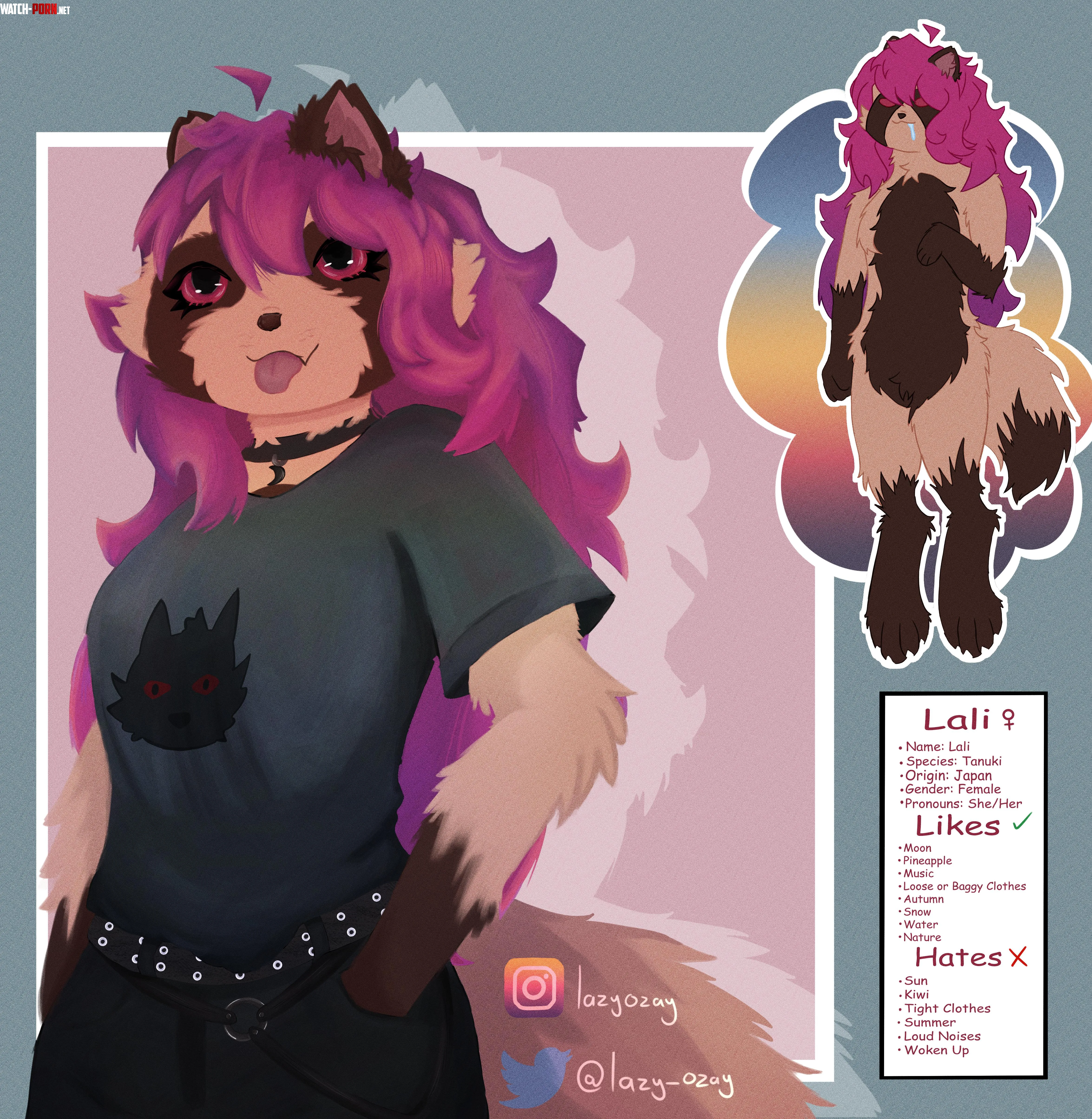 Finally gave her a ref sheet Show her sum luv art by melazyozay by Lazy-Ozay