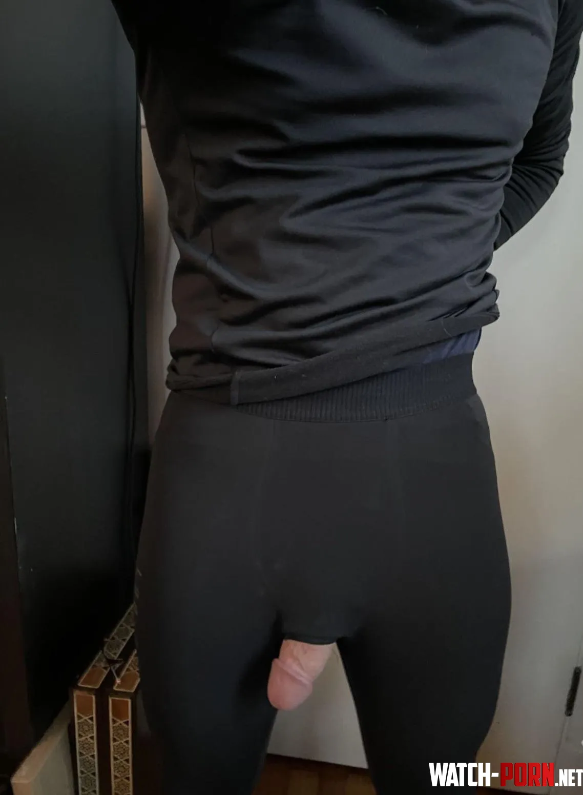 My cock broke through the tights while running by Nsfwidk28