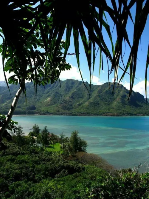 Thumbnail Kahana Bay Oahu by yeuxdusphynx on a Beach