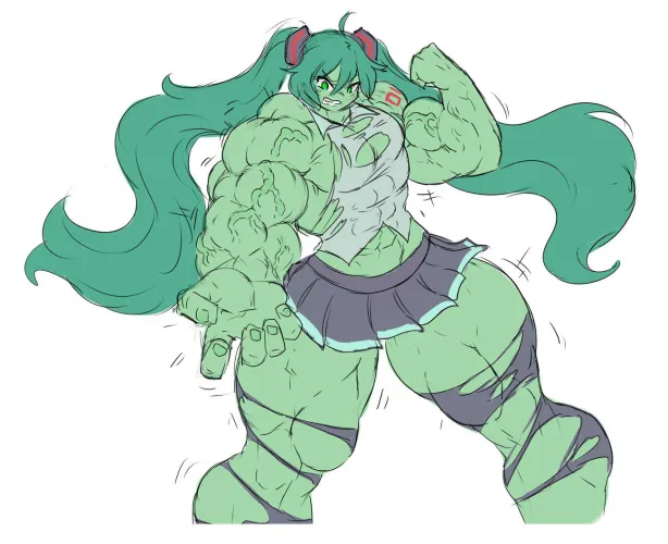 Thumbnail Discover the Hulk Mode Miku Sheepapp by TheTMoneyMan