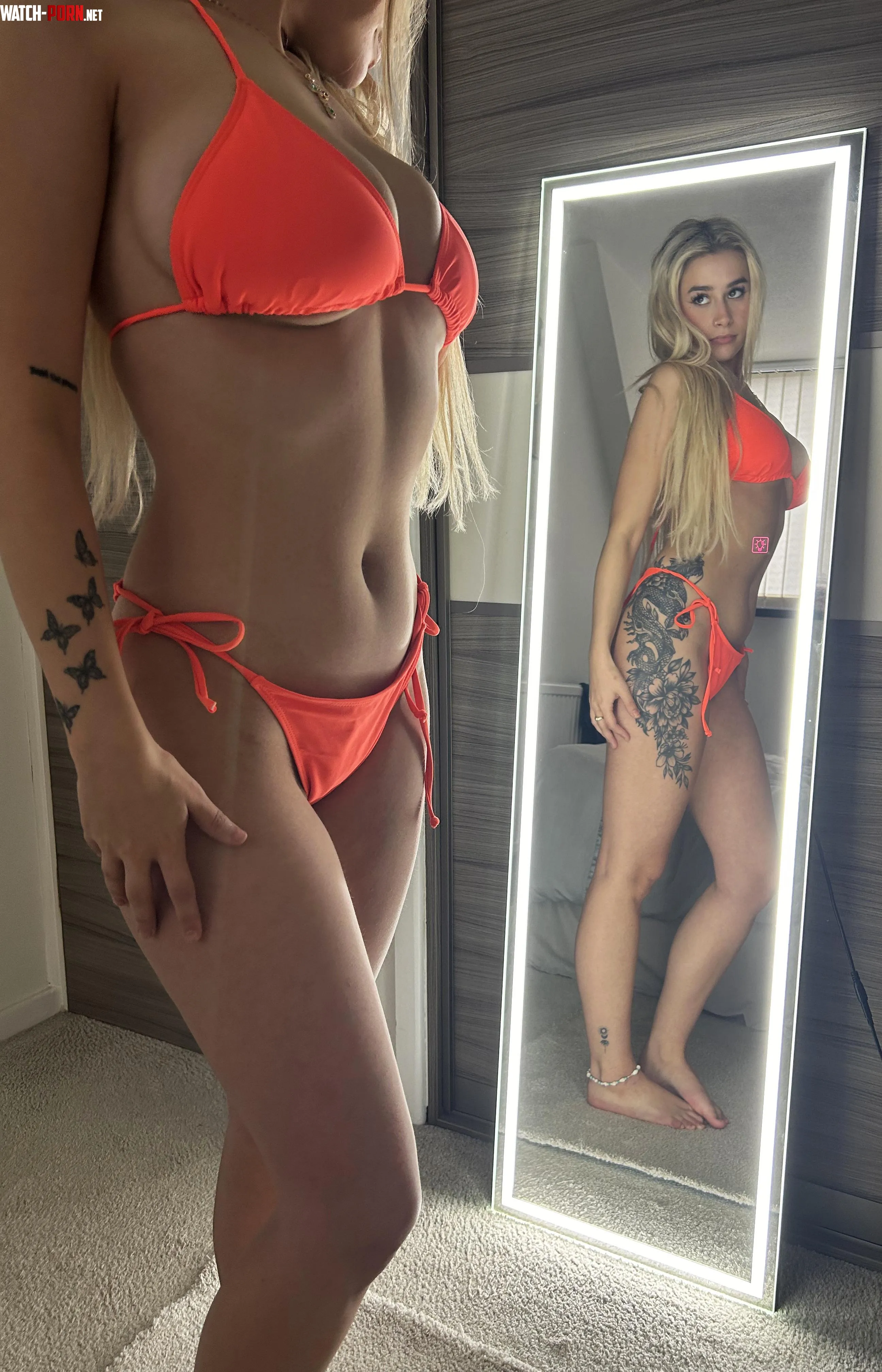 I feel hot and sexy in my orange bikini by YourOnlyKelsey