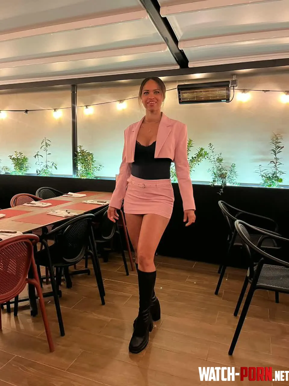 Pink skirts and rosy cheeks make the perfect combination for a flirty night out by hot_miaa