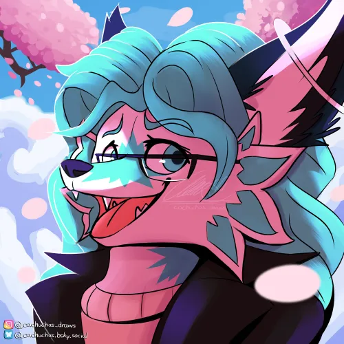 Thumbnail Sakura OC Illustration by Cachuchotas | Furry Creativity