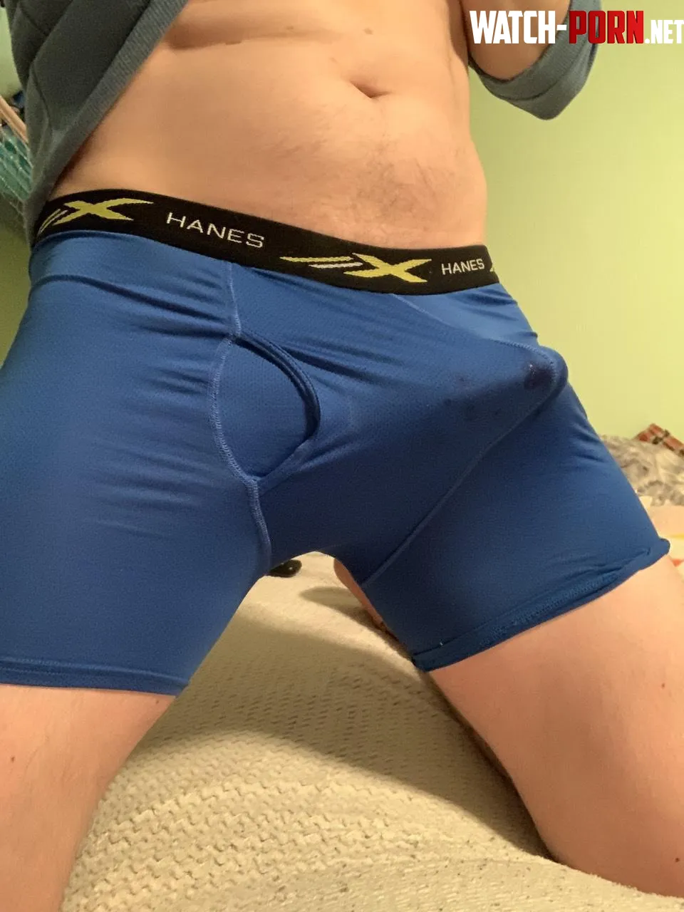 27 straight blue leaky bulge by secretBWC420