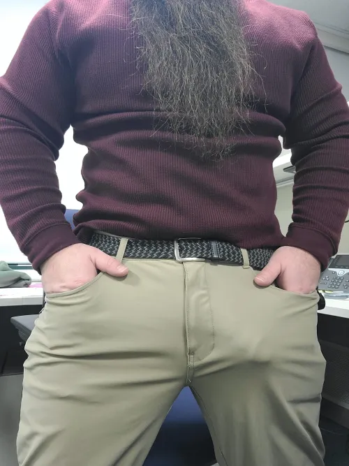 Thumbnail Bad_dawgg Unveils: 30 Bi Monday Morning Office Bulge in Bulges