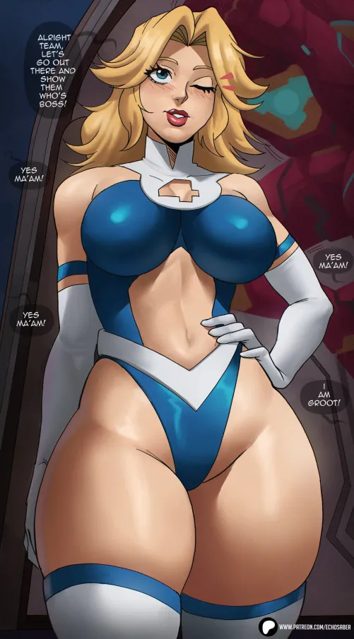 Thumbnail EroMestre Introduces Sue Storm's Classic Costume | superheroporn