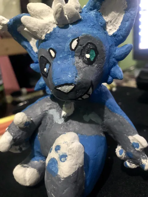 Thumbnail Clay Figure of Friend's Sona for Birthday | Upygoo | Furry Category