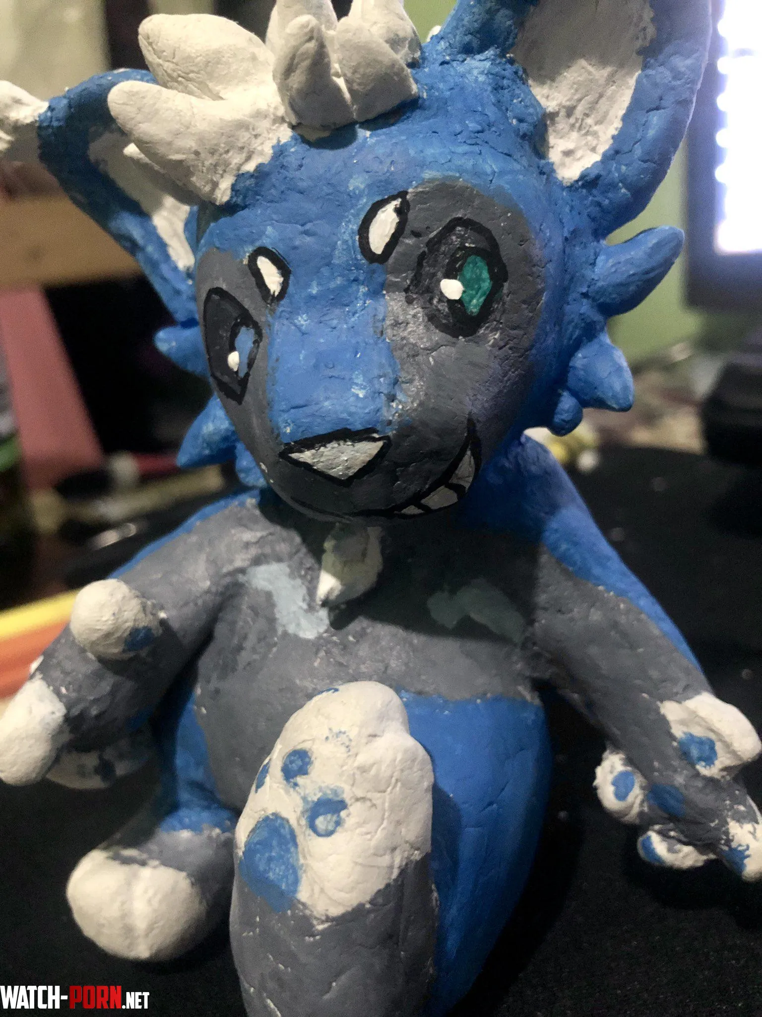 Made a clay figure of my friends sona for their 30th birthday by Upygoo