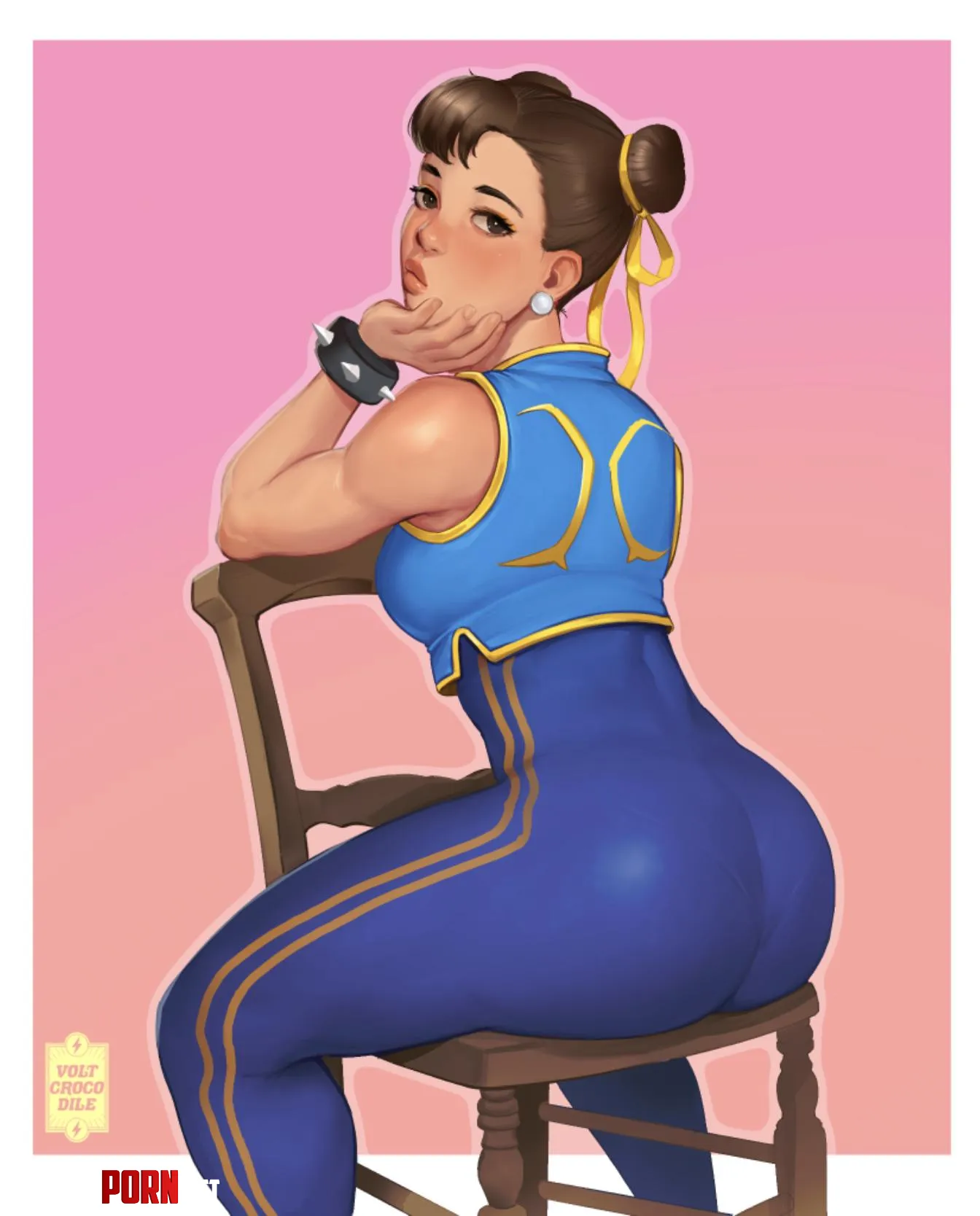 ChunLi on a chair by LafterMastr