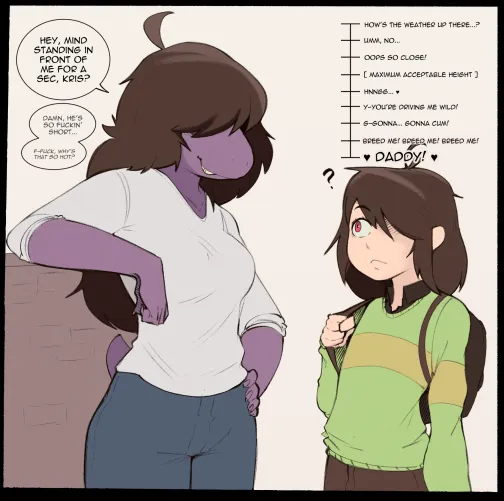 Thumbnail Height Difference Kris Susie DemiDoggo | Author: BasedDoggoCaptions