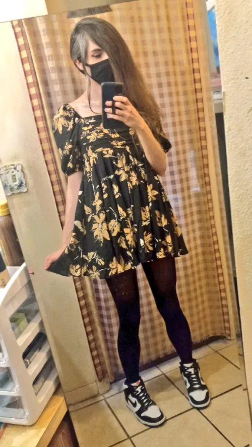 Thumbnail luccakitten Dazzles with Dress & Sneakers Combo as a Femboy