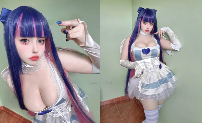 Thumbnail Stocking Cosplay Delights: Jyunaundomiel's Creative Flair