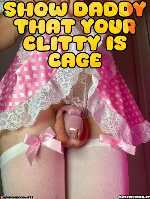 Thumbnail Show Your Locked Clitty: A Journey in Sissy Captions - Author: OpenAccountt