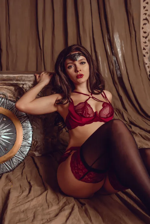 Thumbnail Wonder Woman Cosplay by Evenink: Diving into CosplayLewd with irina_sabetskaya