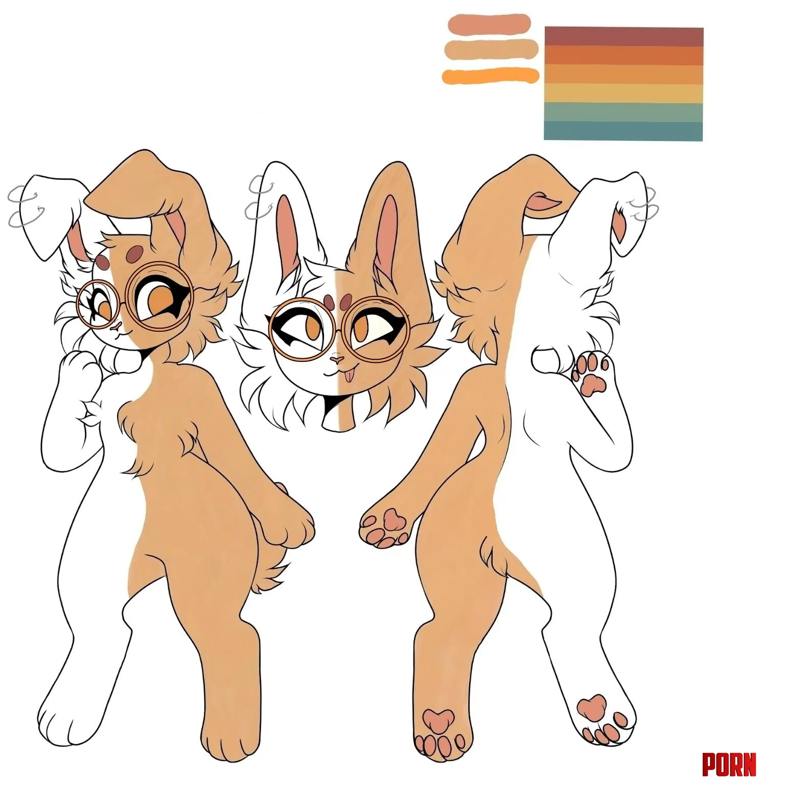 Sweet Marmalade Ref sheet New Fursona advice on character design Should I add anything  by Past_Incident919