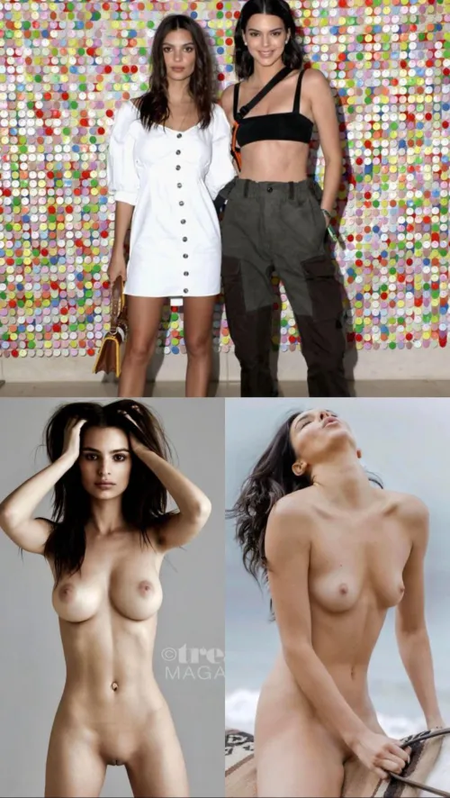 Thumbnail Emily Ratakowski and Kendall Jenner by DuaLipaTrophyHusband | celebnsfw