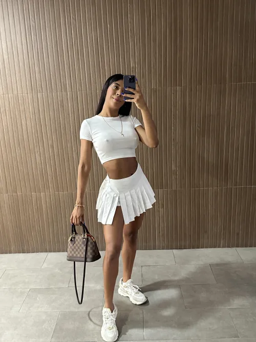 Thumbnail Total White Fashion Statement: amor881 | croptopgirls