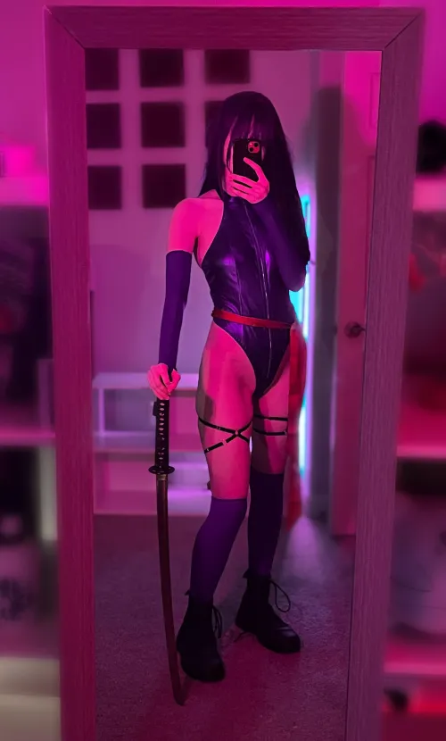 Thumbnail Psylocke: My First Cosplay Ever Unveiled | f4ngedslut | cosplaygirls