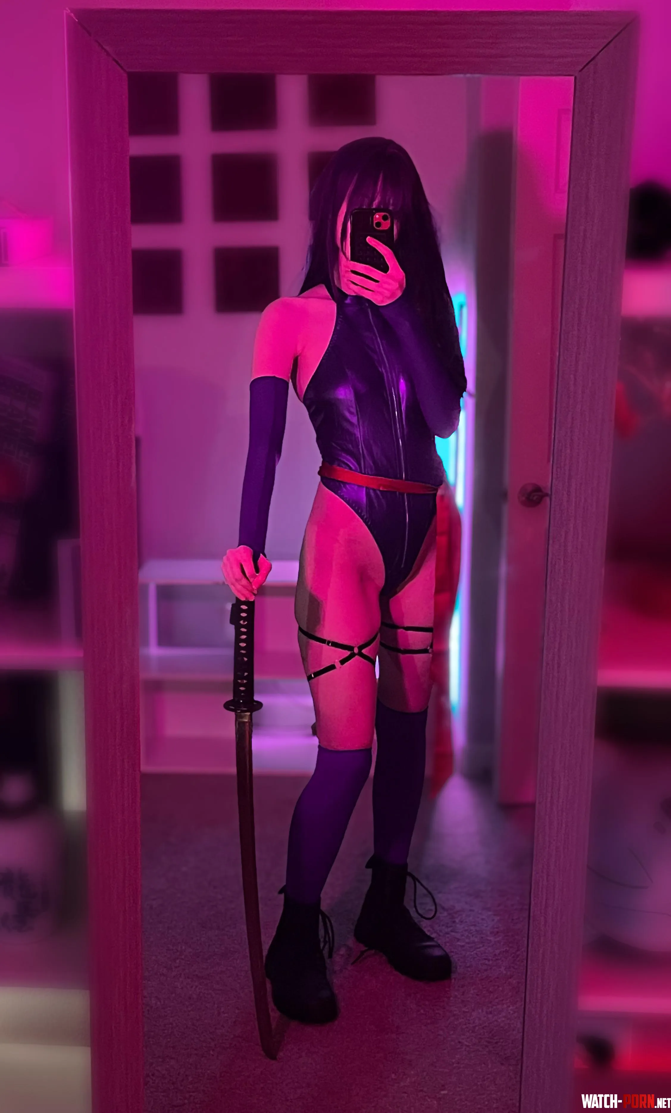 Psylocke  my first cosplay ever  by f4ngedslut