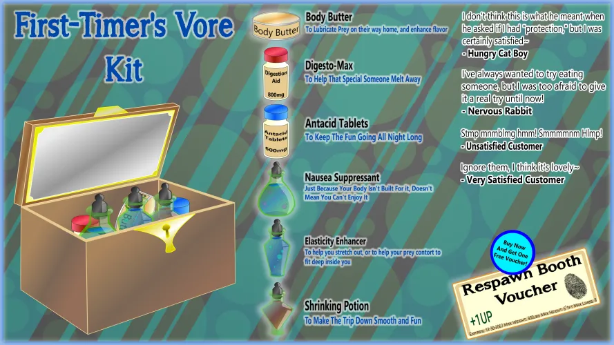 Thumbnail Unique Artistry: Atelier Phos Vore Kit | DigitalFurryArtist | Vore Category