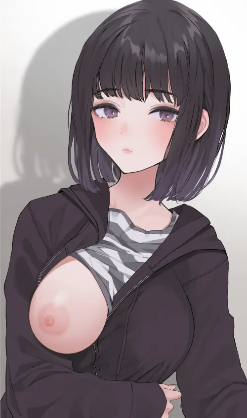 Thumbnail Ecchi: Sultry Display with One Breast Out | ApprehensiveMap8875