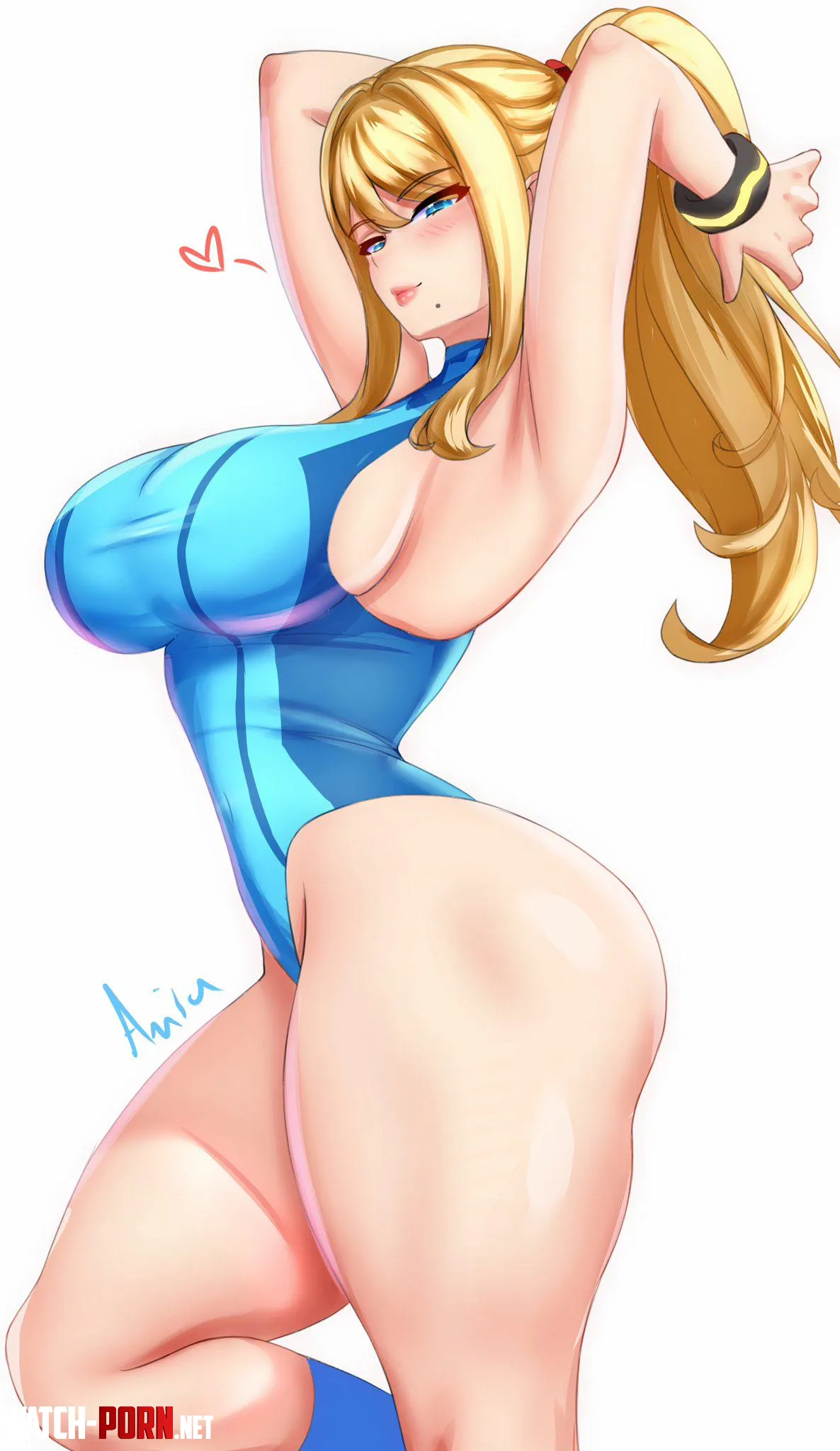 Extra thick Zero Suit Samus by LafterMastr