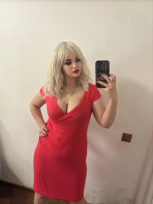 Thumbnail Celebrating Curves: The Chubby Body in a Red Dress by wetsuitboyz