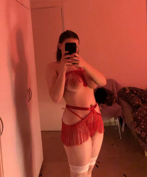 Thumbnail Ravishing in Red: YourSacredBlasphemer's Nude Selfie