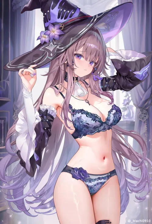 Thumbnail Sensual Herta in Lingerie: A Peek into ecchi by Silent_Steak_9540