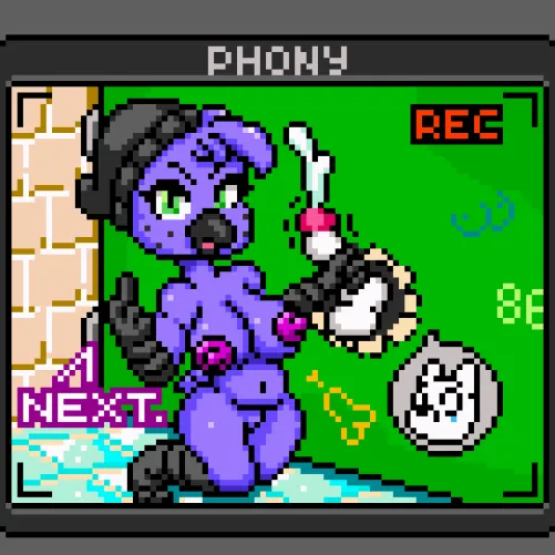 Thumbnail Artistic Display: Zoe Gloryhole's Pixel ArtNSFW Creation