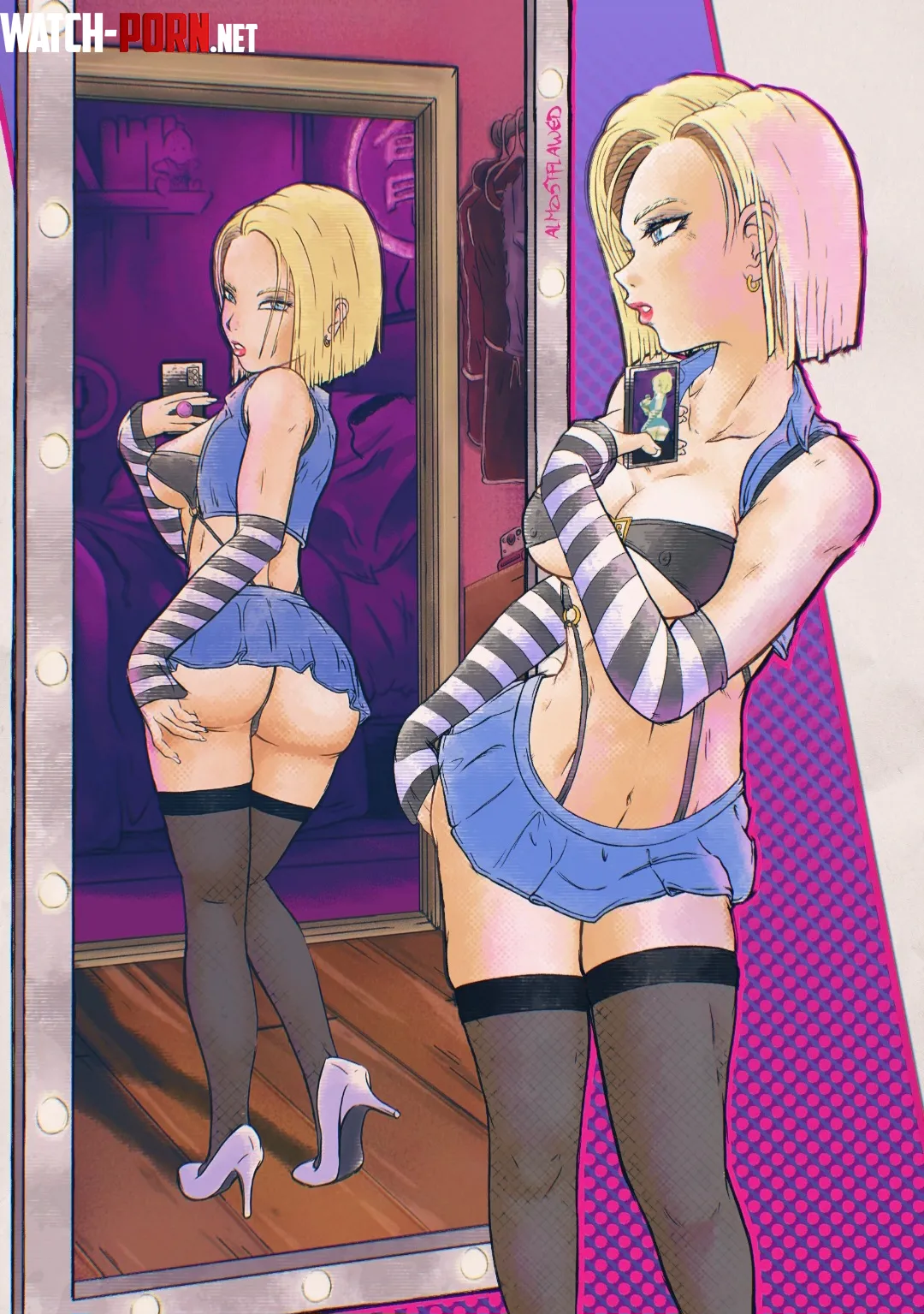 Android 18 selfie almostflawed by Almostflawed