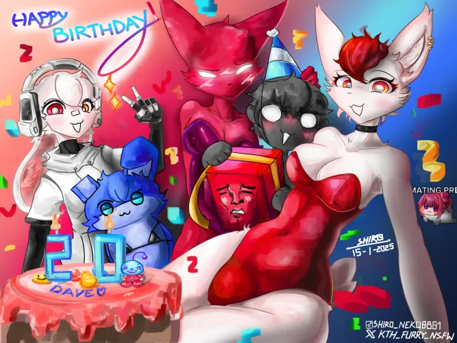 Thumbnail KTECH_SHIRO Celebrates a Friend's 20th Birthday - Furry Fun