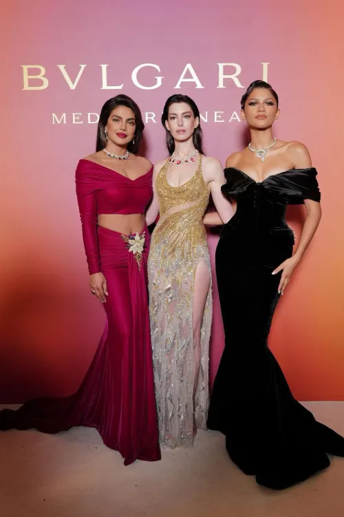 Thumbnail Priyanka Chopra, Anne Hathaway, and Zendaya: A Trio of Elegance by Quionel | gentlemanboners